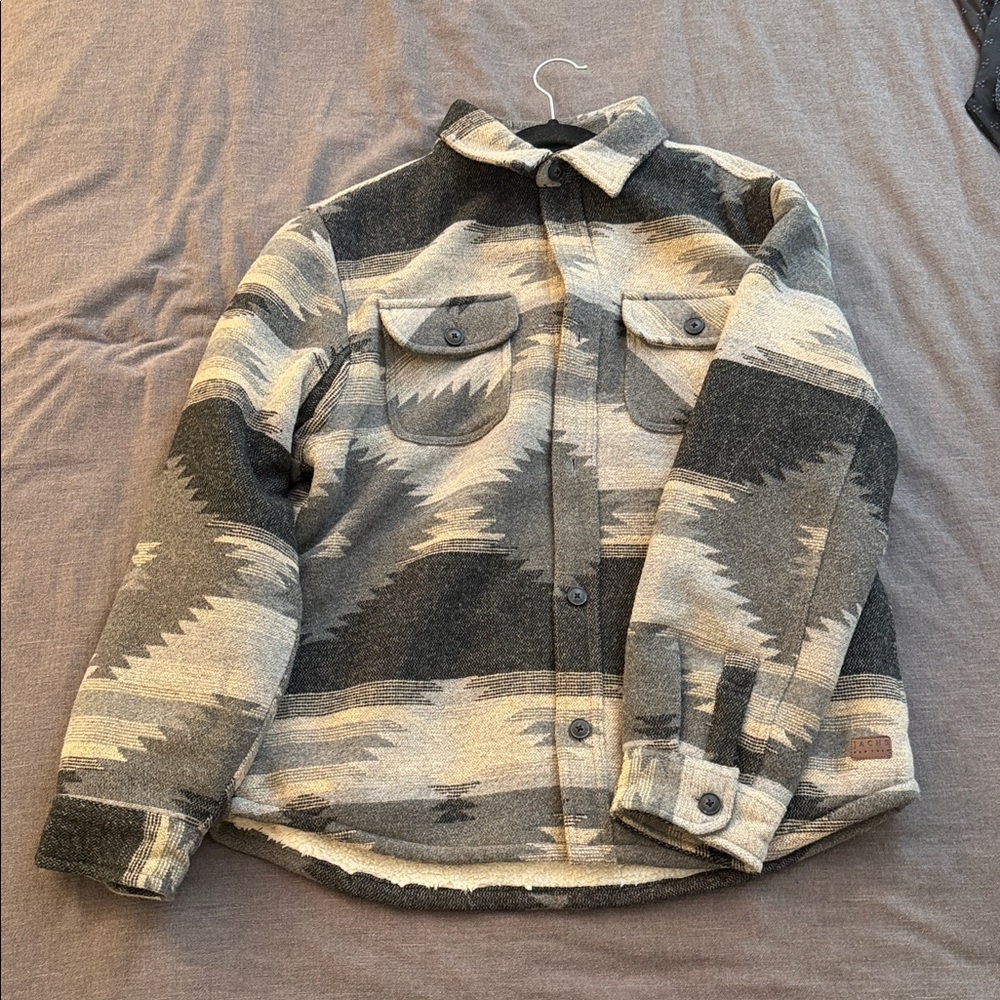 Men's Performance Shacket Jacket - Gray Pattern - image 1